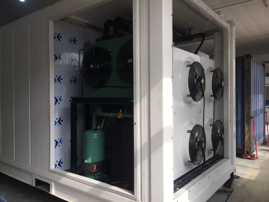 40′ blast freezer 76°f to 4°f