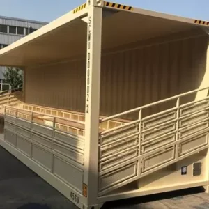 40′ high cube bleacher container
