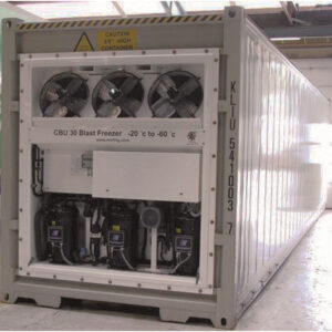 40′ deep freezer with generator 76°f to 30°f