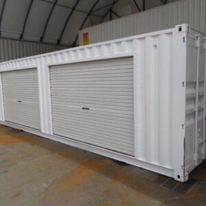 40′ storage containers with roll up doors