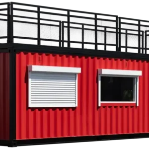 20′ mobile office container with trailer
